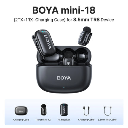 Boya Mini Wireless Lavalier Microphone For iPhone Android by zapcart