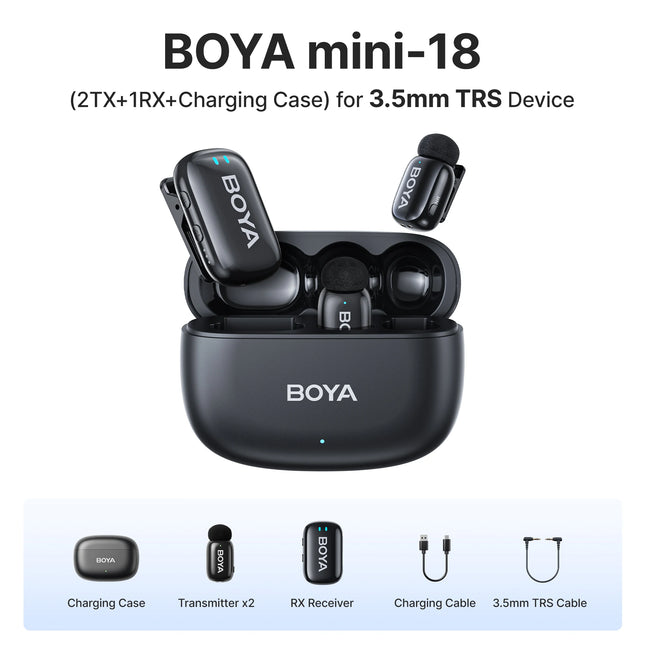 Boya Mini Wireless Lavalier Microphone For iPhone Android by zapcart