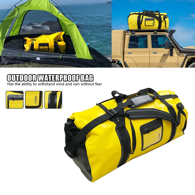 Soyavision Motorcycle Waterproof Tail Bag 66L for Riders by zapcart