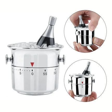 Kettle Shaped Mechanical Kitchen Timer Burronwood for Cooks by zapcart