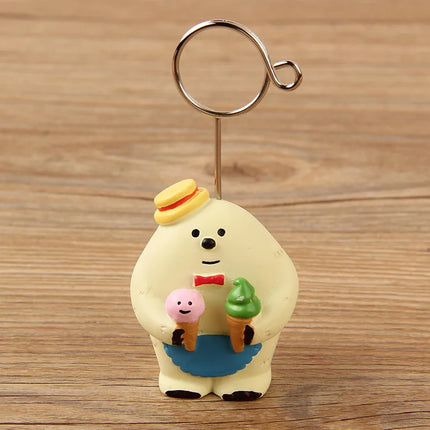 Choice Office Desk Note Holder Cute Ice Cream Cat Monster by zapcart