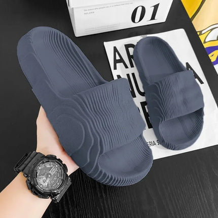 Men Anti Slip Outdoor Slippers PVC Pool Slides Summer