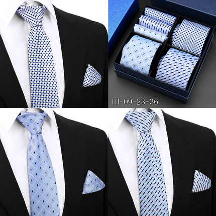 Mens Tie Hanky Set Burgundy Paisley Wedding Gift Box 3pcs by zapcart