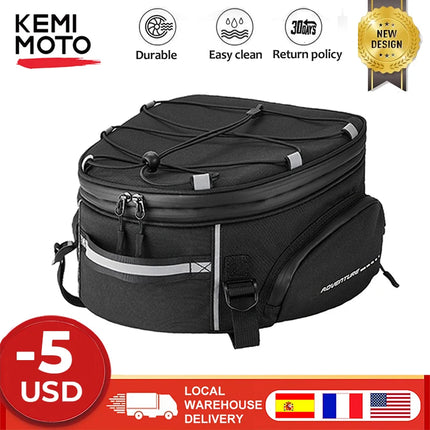 KEMiMOTO Tail Bag For BMW Luggage Rack Waterproof Adventure by zapcart