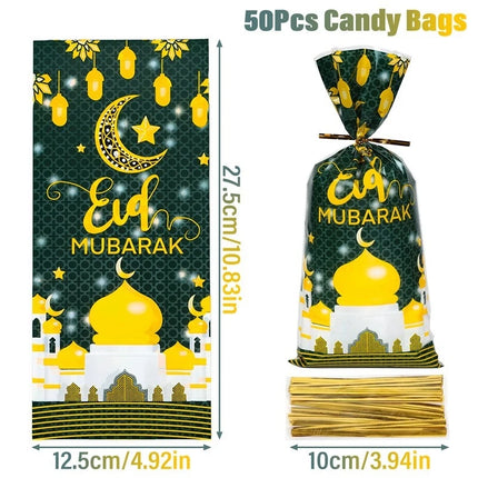 Eid Mubarak Gift Bags Ramadan Candy Cookies Muslim Party by zapcart