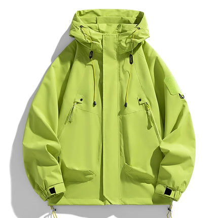 Men Hooded Windbreaker CN Guangdong Waterproof Jacket by zapcart