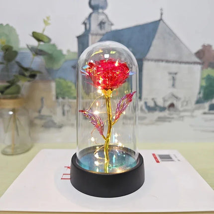 Artificial Rose LED Light Gift For Girlfriend Valentines Day by zapcart