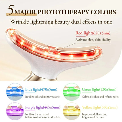 Neck Beauty Device For Women EMS Lifting 5 Color Photon by zapcart