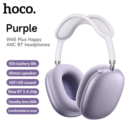HOCO W65 Plus ANC Noise Cancelling Headphones for Sport by zapcart