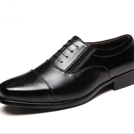 YBQJOO Men Dress Shoes Luxury Leather Comfort Pointed Toe by zapcart
