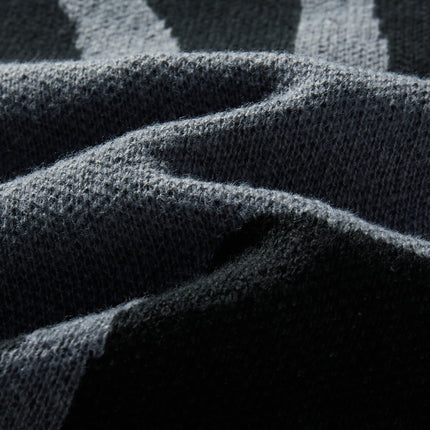 CN Fujian Mens Irregular Jacquard Pullover Sweater Casual by zapcart