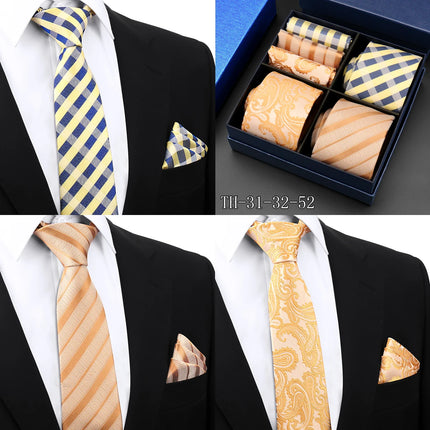 Mens Tie Hanky Set Burgundy Paisley Wedding Gift Box 3pcs by zapcart