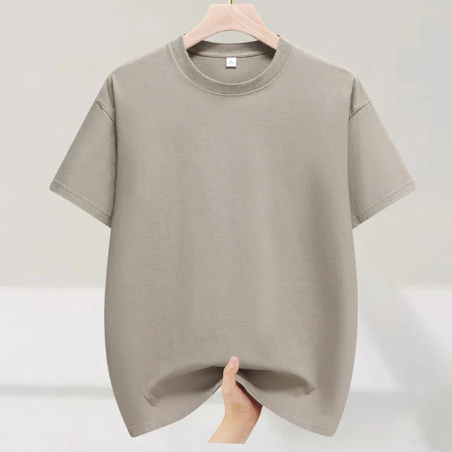 MuLSCN Men Cotton T Shirts Summer Breathable Plus Size by zapcart
