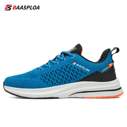 BAASPLOA Men Breathable Mesh Running Shoes Non Slip Comfort by zapcart
