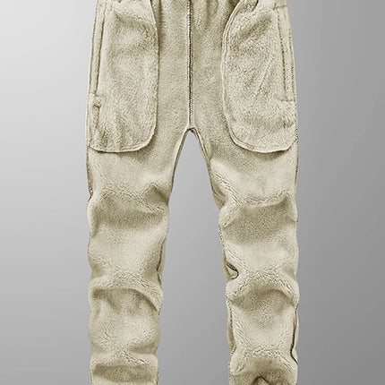 Anbican Winter Mens Thick Fleece Joggers Plus Size Pockets by zapcart
