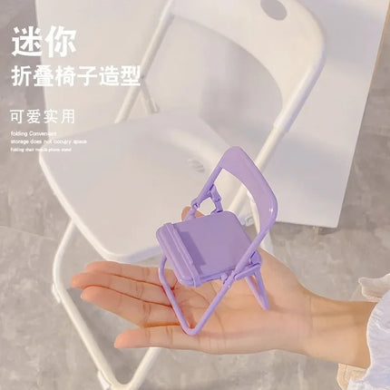 Charger Foldable Lazy Mobile Phone Holder Mini Chair Desk by zapcart