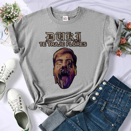 Duki Top Women Graphic Designer Tee All Day Comfort by zapcart