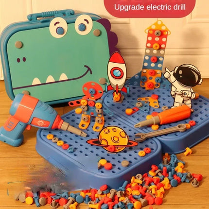 Kids Electric Drill Tool Set 3D Puzzle Educational Toy by zapcart