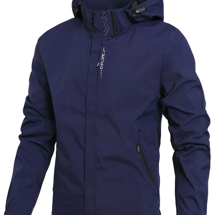 Men Waterproof Rain Jacket Hooded Outdoor Windproof Fujian by zapcart