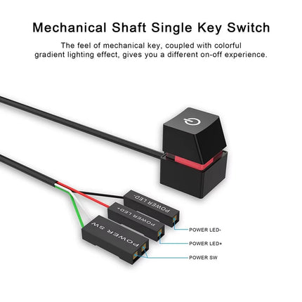 NNBILI 2m LED Power Button Extension Cable For Home Office by zapcart
