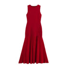 TRAF Patchwork Pleated Knitted Sleeveless Chic Dress Women by zapcart