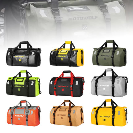 Soyavision Motorcycle Waterproof Tail Bag 66L for Riders by zapcart