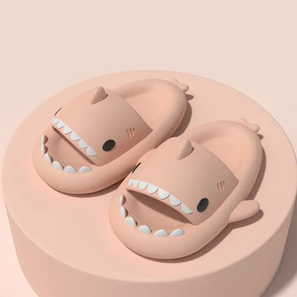 Couples Shark Slippers Non Slip Home Slides For Men Women by zapcart