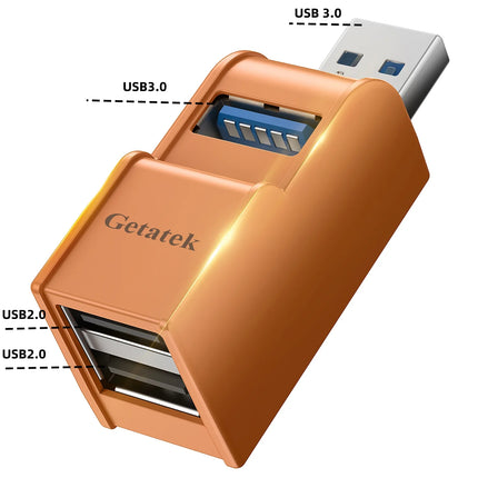 Getatek USB 3.0 Hub 3 Port Mini Splitter for PC Laptop by zapcart