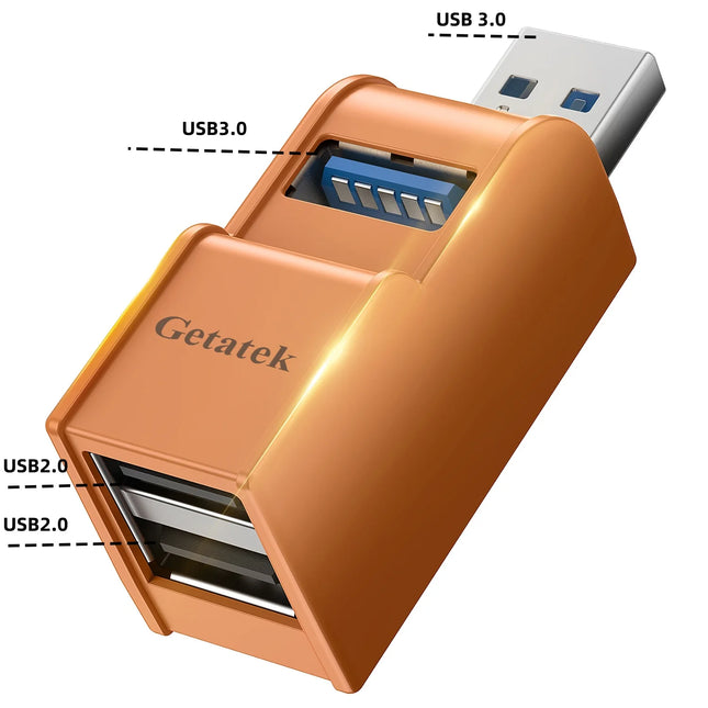 Getatek USB 3.0 Hub 3 Port Mini Splitter for PC Laptop by zapcart