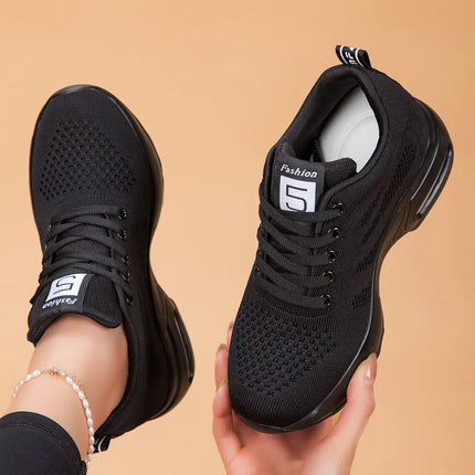 Women Platform Mesh Breathable Sneakers For Spring Comfort by zapcart