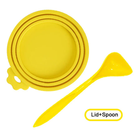 Choice Reusable Pet Food Can Cover Set With Spoon For Pets by zapcart