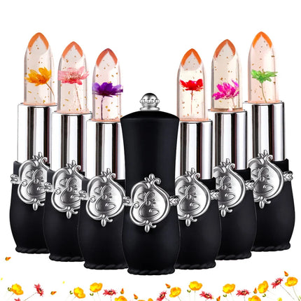 Flower Jelly Lipstick Set Temperature Change Lip Balm Daily by zapcart