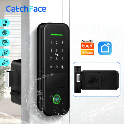 Catchface Fingerprint Smart Door Lock IP66 Outdoor Security by zapcart