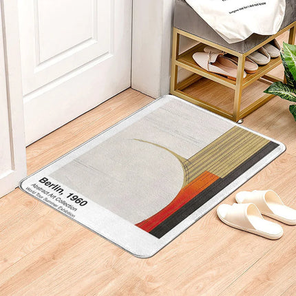 CN Fujian Morandi Abstract Door Mat Non Slip Absorbent Home by zapcart