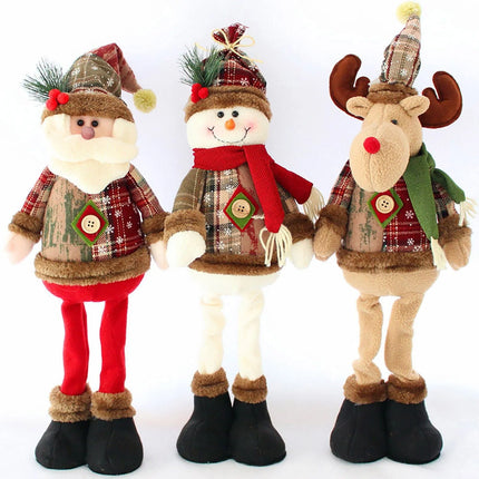 Choice Christmas Dolls 3pc Set Stretchable Holiday Decor by zapcart
