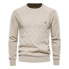 AIOPESON Argyle Basic Mens Sweater O Neck Knit Warm by zapcart