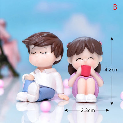 Hign-concerned Miniature Couple Figurines Wedding Gift by zapcart
