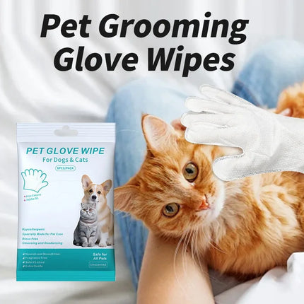 Choice Waterless Pet Bathing Gloves Cats Dogs Deodorizing by zapcart