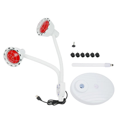 CEElectronic Infrared Heat Lamp 275W Two Headed 360 Home Use by zapcart