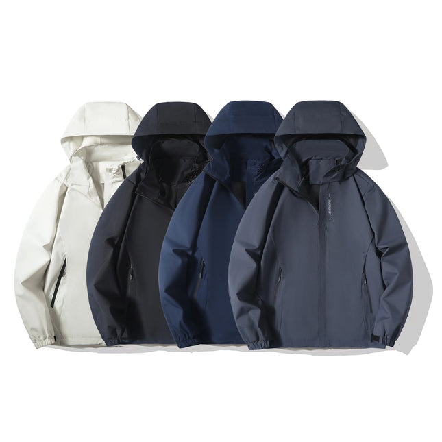 Men Waterproof Rain Jacket Hooded Outdoor Windproof Fujian by zapcart