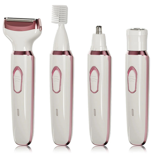 Women Electric Razor 4-In-1 Wet Dry Painless Grooming Kit by zapcart