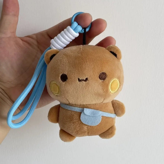 Cute Bubu Dudu Plush Keychains Stuffed Wall Plushie Panda Kawaii Fluffy Bear Puppet Doll Soft Bag Pendant Couple Birthday Gifts by zapcart