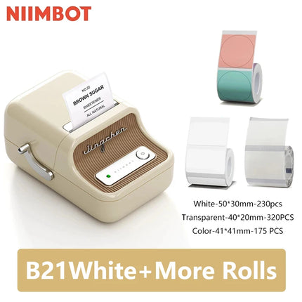 Niimbot B21 Mini Portable Thermal Label Printer For Home by zapcart