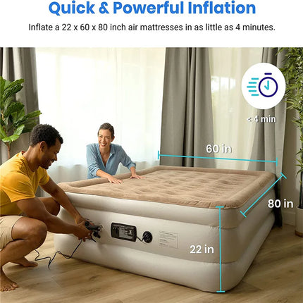 Choice Electric Air Pump Portable Quick Fill Mattress Home by zapcart