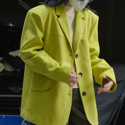 Women Faux Suede Jacket Fall Winter Soft Curved Pockets by zapcart