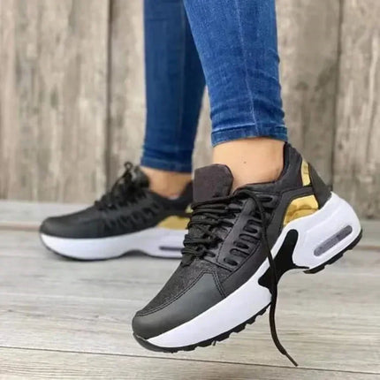 Women Platform Sneakers Breathable Mesh Anti Slip Plus Size by zapcart