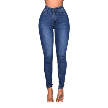 Women High Waist Stretch Denim Skinny Jeans For Hip Lift by zapcart