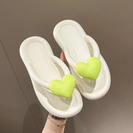 Rainbow Color Flip Flops Women Soft Sole Comfort Slippers by zapcart