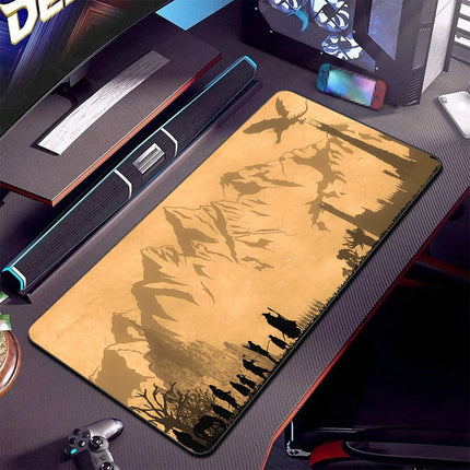 UKGF Gaming Desk Mat 90x40cm Non Slip With Wrist Strap by zapcart