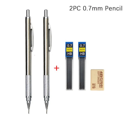 Mechanical Pencil Set 0.3 to 2.0mm Full Metal for Artists by zapcart